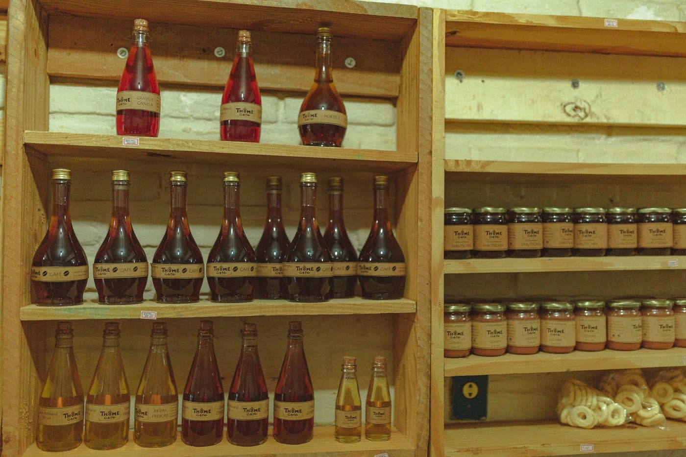 Bottles of homemade mead and fruit wine